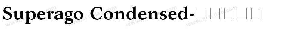 Superago Condensed字体转换